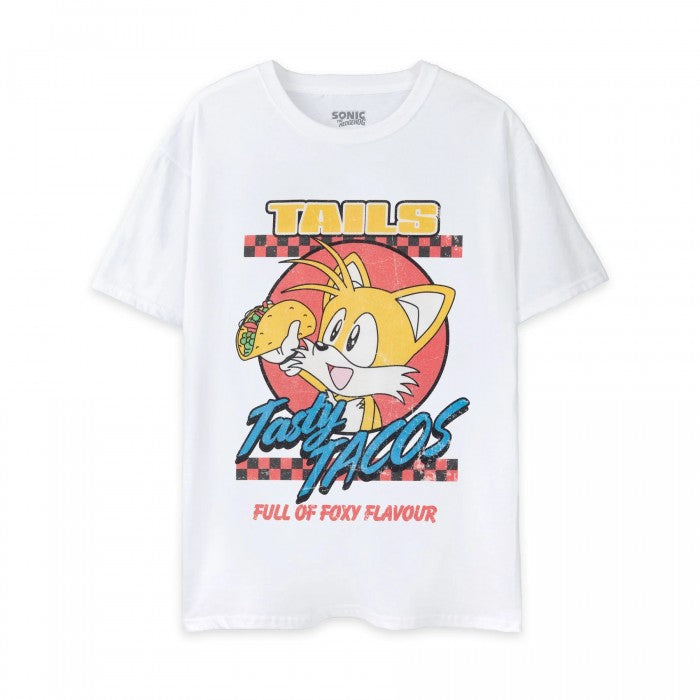 Front - Sonic The Hedgehog Unisex Adult Tasty Tacos T-Shirt