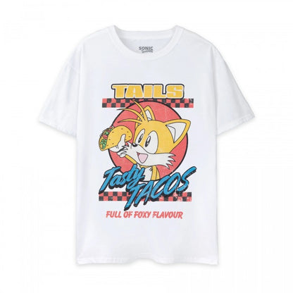Front - Sonic The Hedgehog Unisex Adult Tasty Tacos T-Shirt
