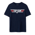 Front - Top Gun Mens Maverick Logo Back Print T-Shirt
