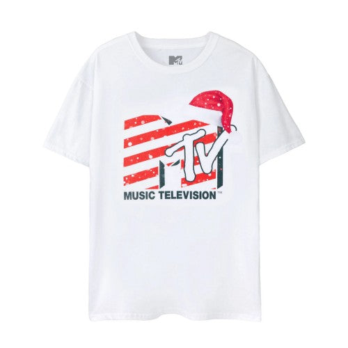 Front - MTV Unisex Adult Santa Hat T-Shirt