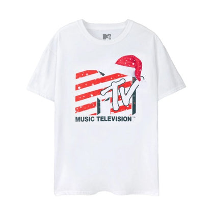 Front - MTV Unisex Adult Santa Hat T-Shirt