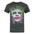 Front - Jack Of All Trades Mens Distressed Face The Joker T-Shirt