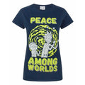 Front - Rick And Morty Womens/Ladies Peace Among Worlds T-Shirt