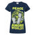 Front - Rick And Morty Womens/Ladies Peace Among Worlds T-Shirt