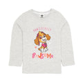 Front - Paw Patrol Girls Pawsome Long-Sleeved T-Shirt