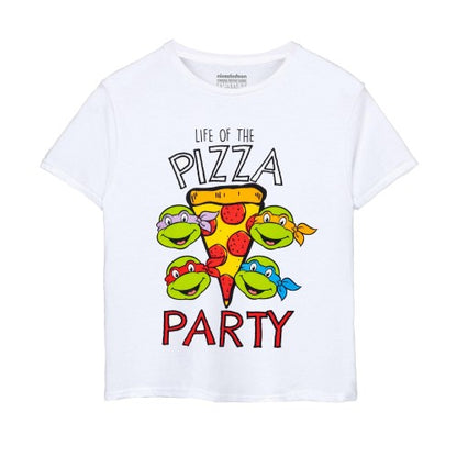 Front - Teenage Mutant Ninja Turtles Boys Life Of The Pizza Party T-Shirt