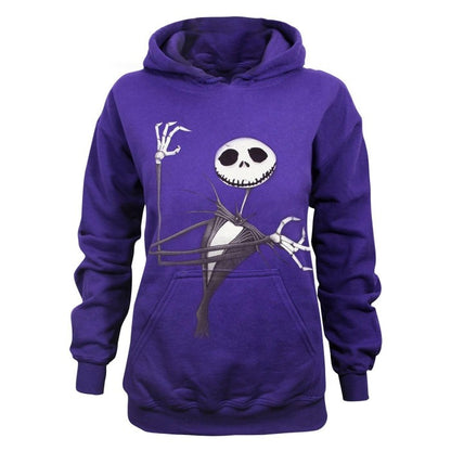Front - The Nightmare Before Christmas Womens/Ladies Jack Skellington Hoodie