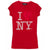 Front - Womens/Ladies I Love New York T-Shirt