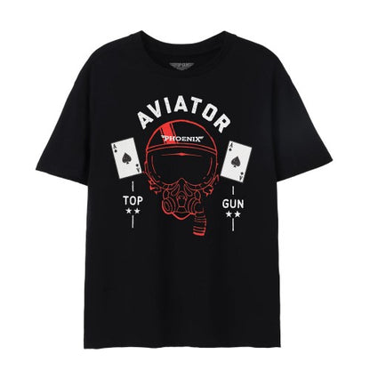 Front - Top Gun Mens Aviator T-Shirt
