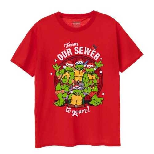 Front - Teenage Mutant Ninja Turtles Mens From Our Sewer To Yours T-Shirt