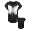 Front - Blood Is The New Black Womens/Ladies Butterfly Haze Sheer Back T-Shirt