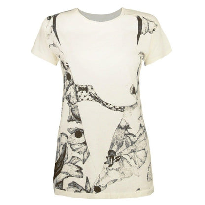 Front - Blood Is The New Black Womens/Ladies Oyster T-Shirt