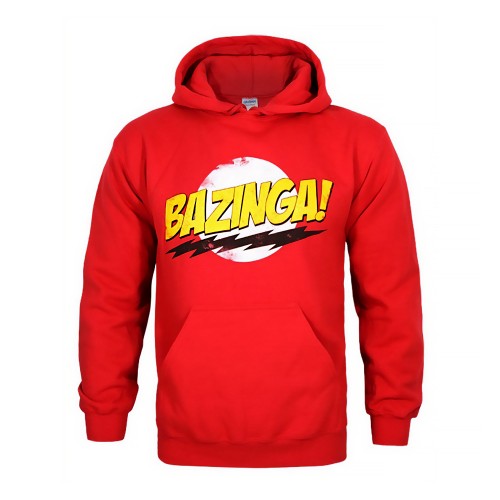 Front - Big Bang Theory Mens Bazinga! Hoodie