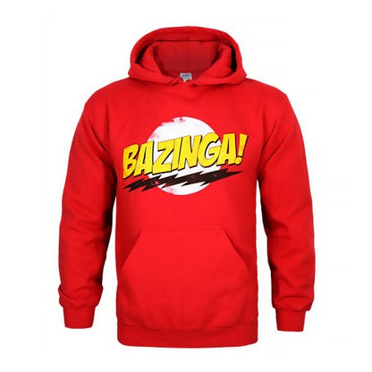 Front - Big Bang Theory Mens Bazinga! Hoodie