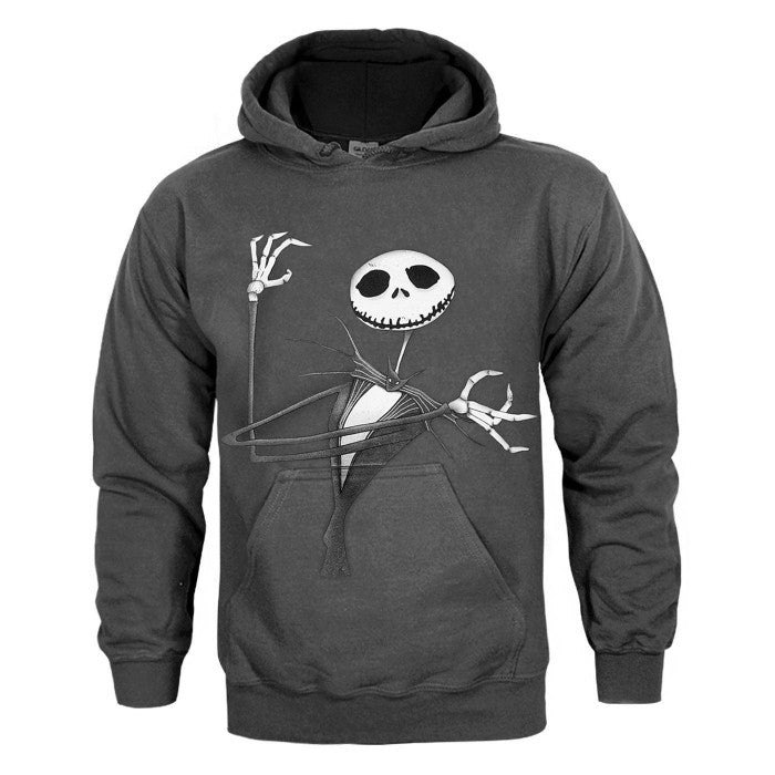 Front - Nightmare Before Christmas Mens Jack Skellington Hoodie
