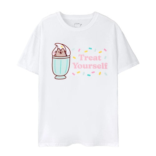 Front - Pusheen Womens/Ladies Treat Yourself T-Shirt