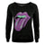 Front - Amplified Womens/Ladies Pixel Lick The Rolling Stones Sweatshirt