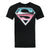 Front - Addict Mens Chrome Effect Superman Logo T-Shirt