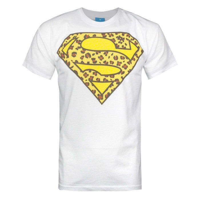 Front - Addict Mens Leopard Symbol Superman T-Shirt