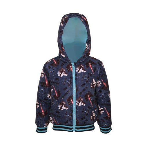 Front - Star Wars Childrens/Kids Zipped Long-Sleeved Jacket