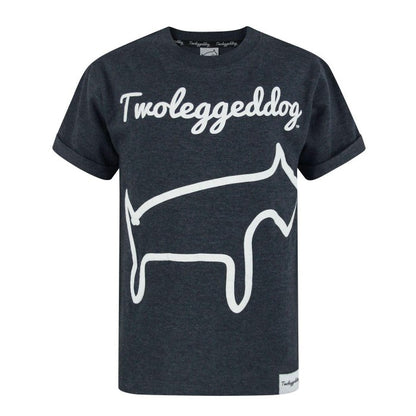 Front - Two Legged Dog Childrens/Kids Puff Print T-Shirt