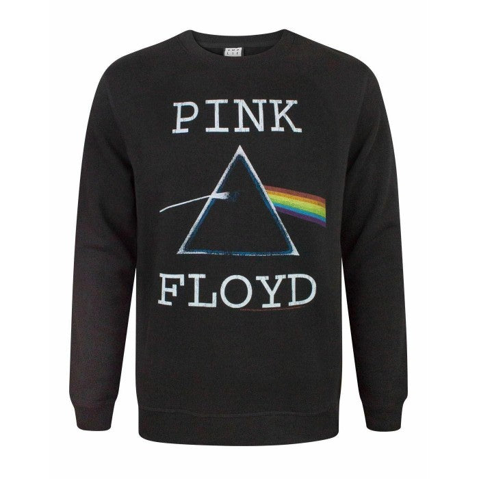 Front - Amplified Mens Dark Side Pink Floyd Sweatshirt