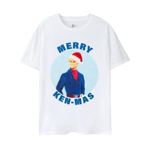 Front - Barbie Mens Merry Kenmas T-Shirt