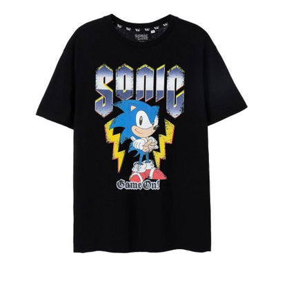 Front - Sonic The Hedgehog Mens Game On! Short-Sleeved T-Shirt
