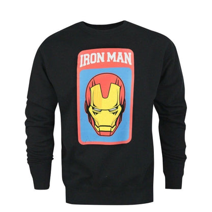Front - Iron Man Mens Mask Sweatshirt