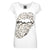 Front - Amplified Womens/Ladies Leopard Lick The Rolling Stones Scoop Neck T-Shirt