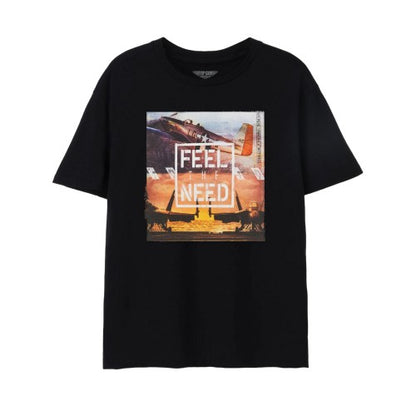 Front - Top Gun: Maverick Mens Feel The Need T-Shirt