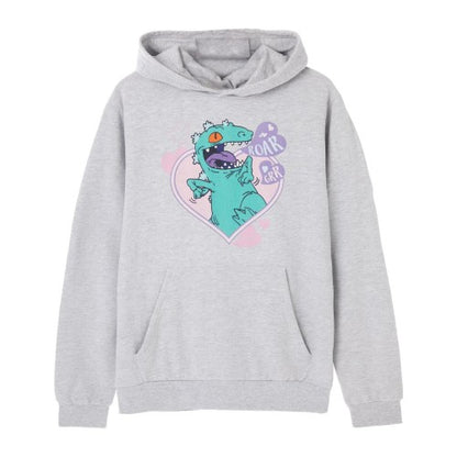 Front - Rugrats Womens/Ladies Love Reptar Marl Hoodie