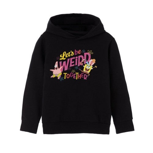 Front - SpongeBob SquarePants Girls Let´s Be Weird Together Hoodie
