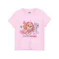 Front - Paw Patrol Girls Pawsitive Vibes Only T-Shirt