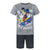 Front - Disney Childrens/Kids Mickey Mouse Skateboard Short Pyjama Set