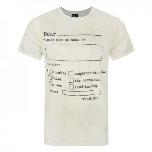 Front - Junk Food Mens Please Take Me Home T-Shirt