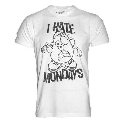 Front - Goodie Two Sleeves Mens I Hate Mondays Mr Potato Head T-Shirt