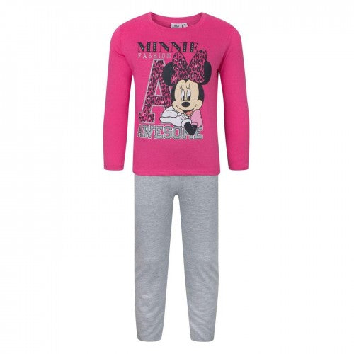 Front - Disney Childrens/Kids Minnie Mouse Long Pyjama Set