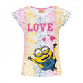 Front - Despicable Me Childrens/Kids Love Short-Sleeved T-Shirt