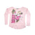 Front - Junk Food Girls Minnie Mouse Disney Long-Sleeved Top