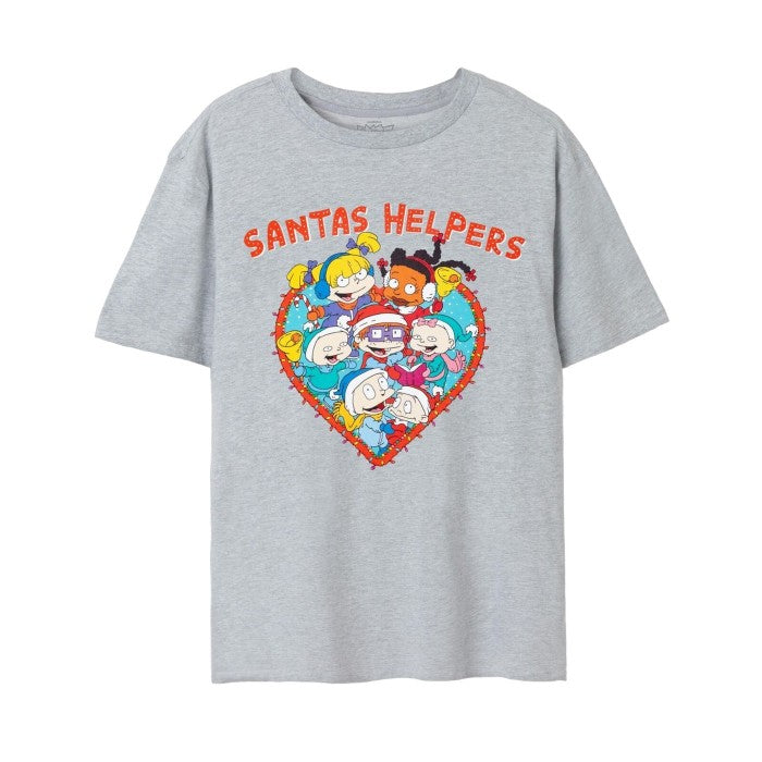 Front - Rugrats Womens/Ladies Santas Helpers T-Shirt