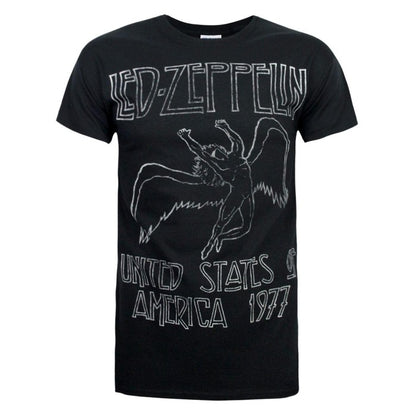 Front - Led Zeppelin Mens United States Of America 1977 T-Shirt