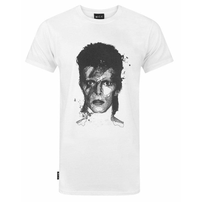Front - W.C.C Unisex Adult David Bowie Longline T-Shirt