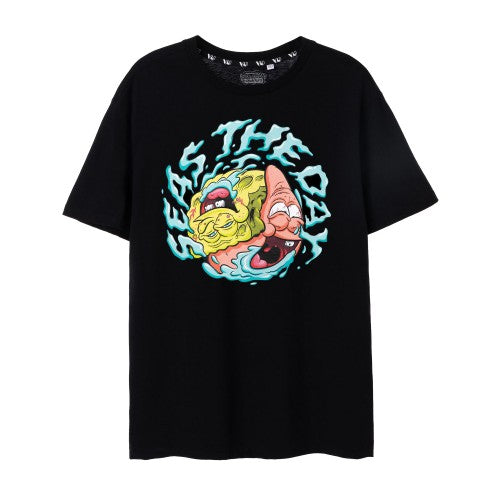 Front - SpongeBob SquarePants Mens Seas The Day Short-Sleeved T-Shirt