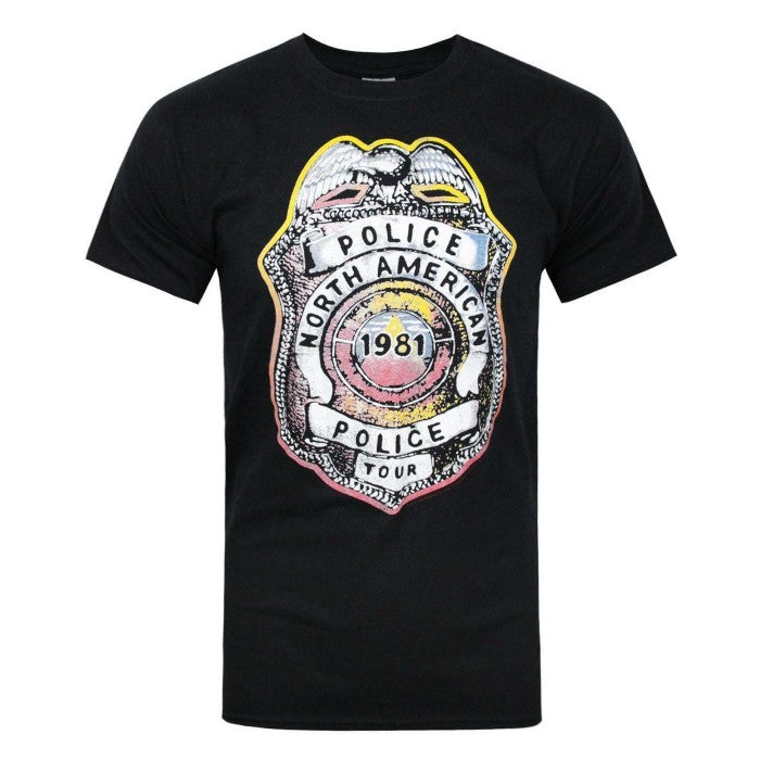 Front - The Police Mens North American Tour 1981 T-Shirt