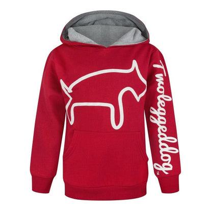 Front - Two Legged Dog Childrens/Kids Logo Hoodie