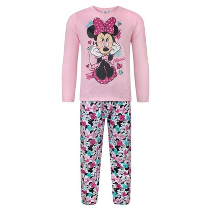 Front - Disney Childrens/Kids Minnie Mouse Long Pyjama Set