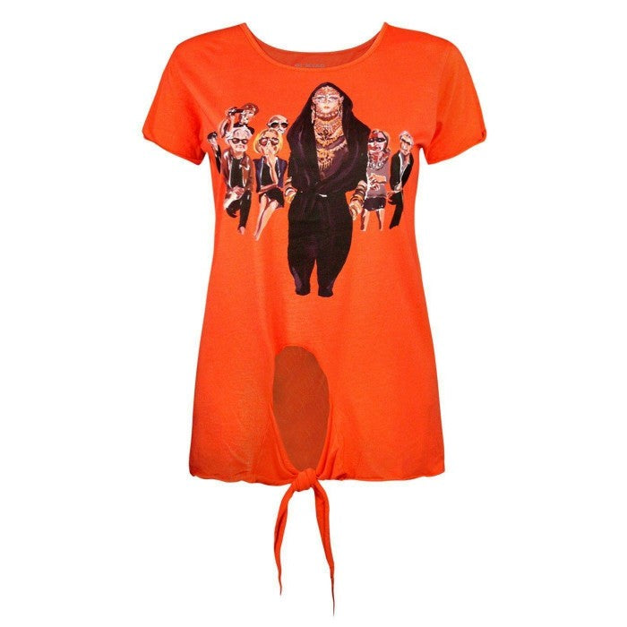 Front - Blood Is The New Black Womens/Ladies Arabesque T-Shirt