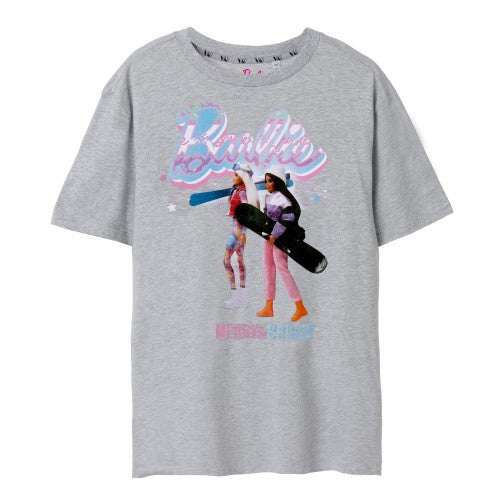 Front - Barbie Womens/Ladies Merry & Bright Short-Sleeved T-Shirt