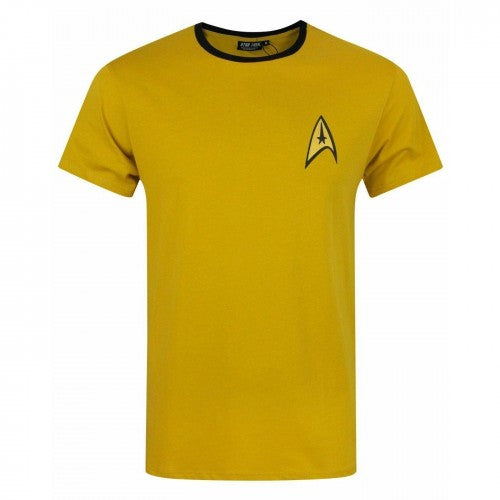 Front - Star Trek Mens Uniform Command Medical Security T-Shirt